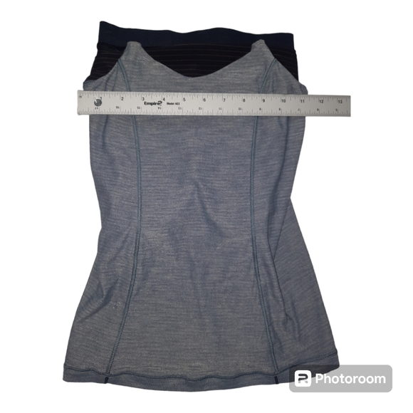 Lululemon Womens Racerback Tank Top Athletic BLUE Size 2 Built in Bra - Picture 5 of 6